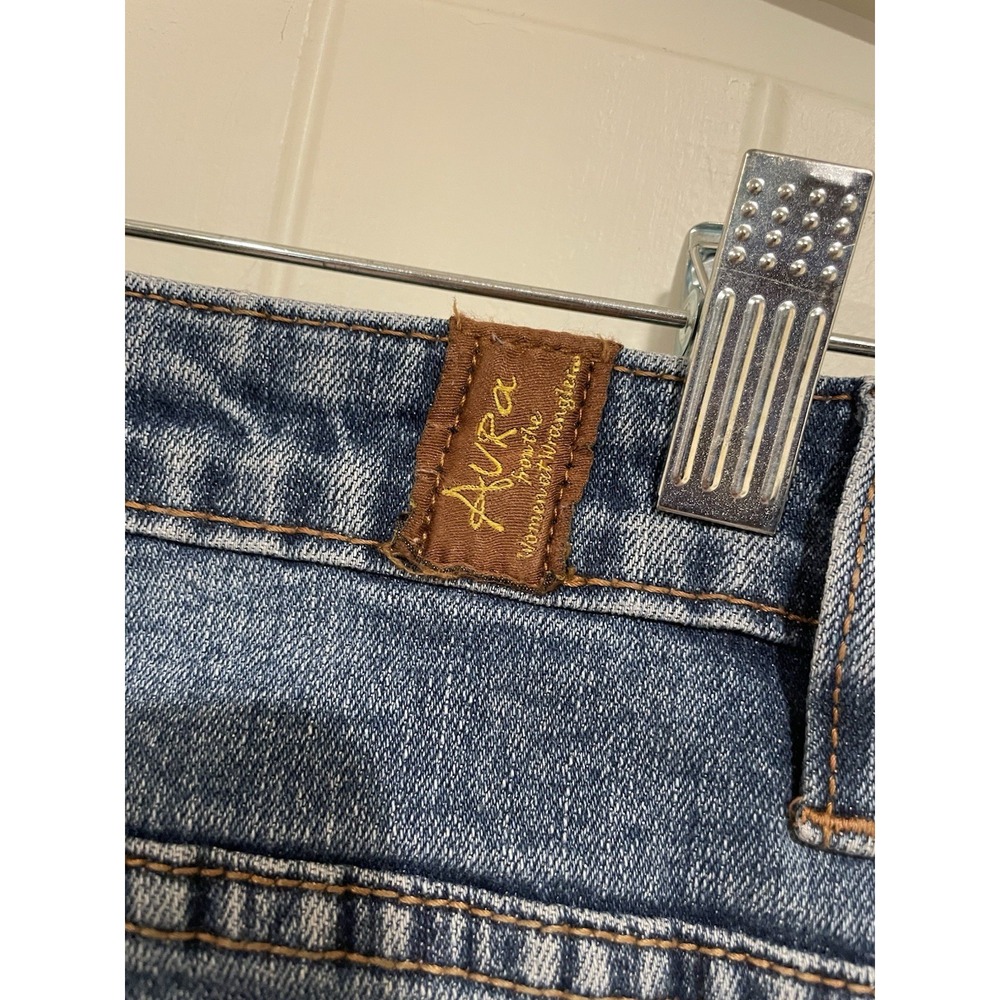 Aura From The Women At Wrangler Jeans Womens Size 4 Blue Denim Straight Leg - Picture 6 of 8